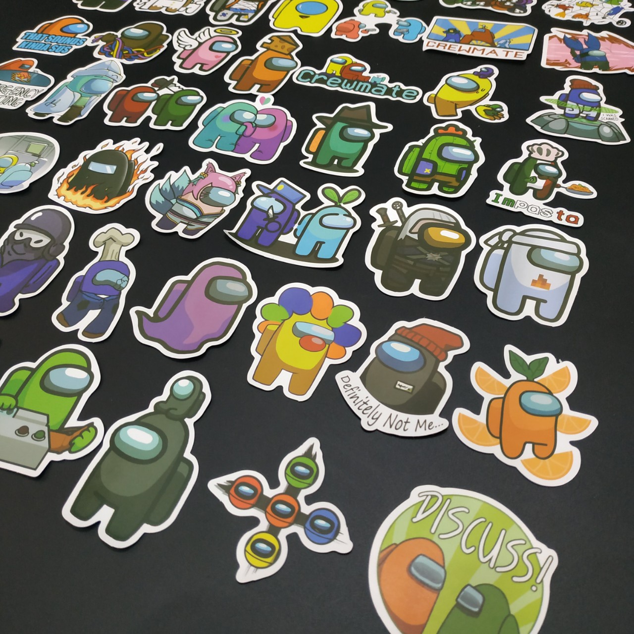Set 45 sticker graffiti among us không thấm nước