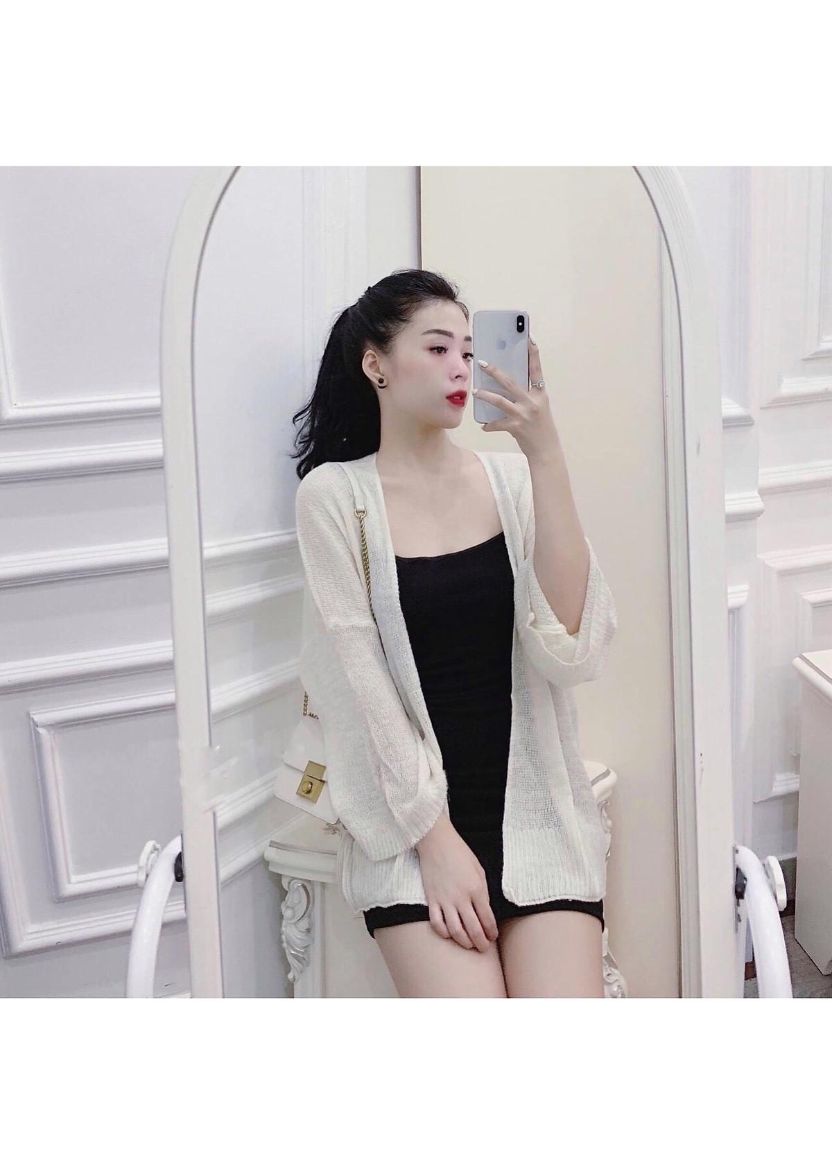 Áo Khoác Cardigan Len Dệt Mỏng