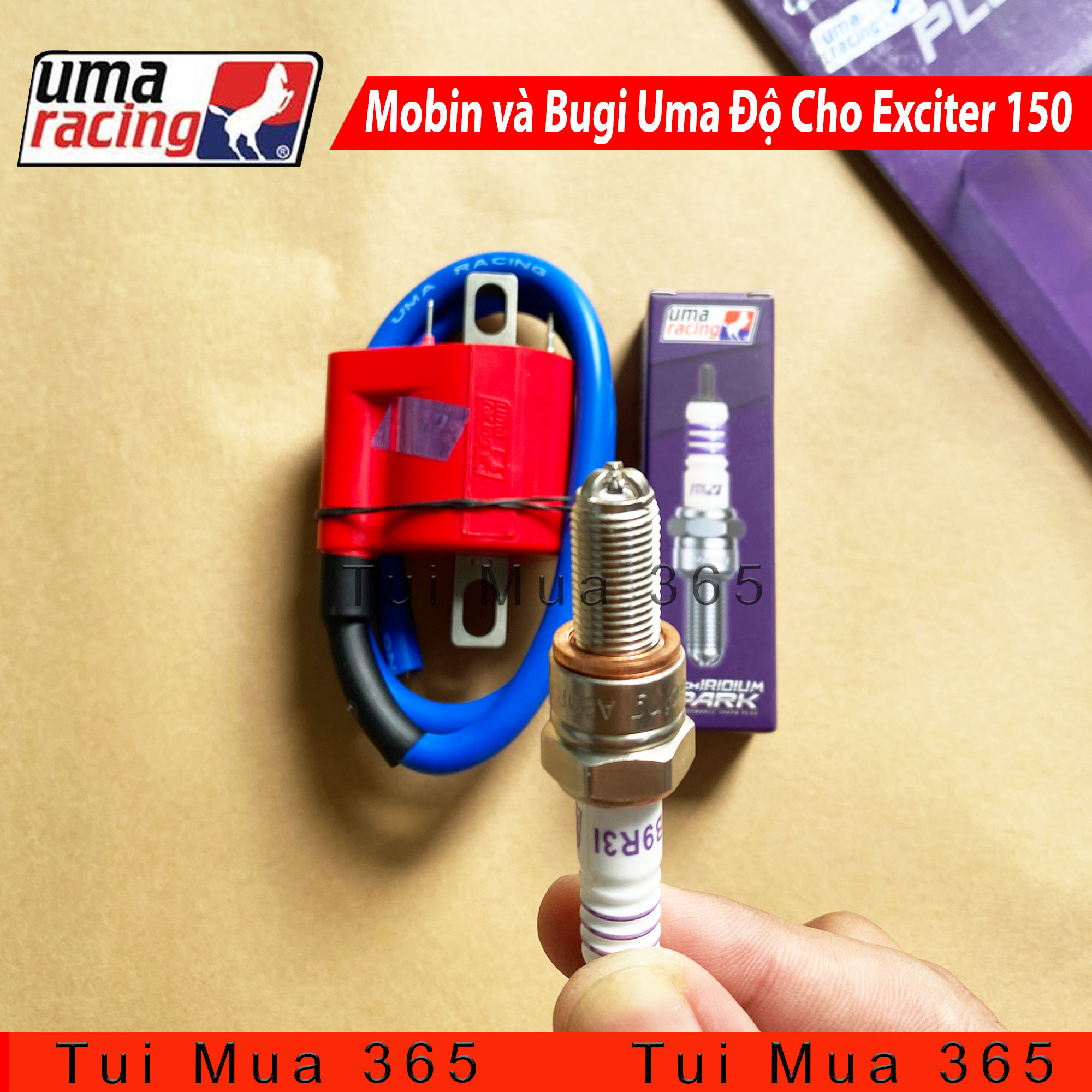 [HCM]Combo Mobin sườn Fi và Bugi Uma Độ Exciter 150 Satria Raider Fi NVX