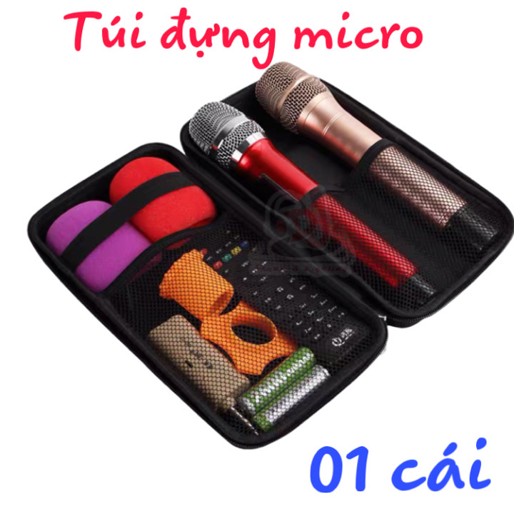 Hộp đựng micro không dây túi đựng micro ví bảo vệ micrphone hộp đựng linh kiện điện tử Hộp Đựng Micro Túi Đựng Micro Không Dây