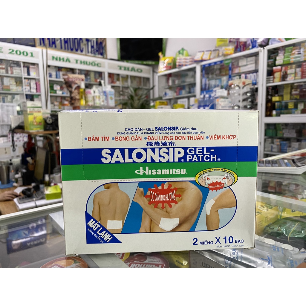 combo 3 gói Salonsip miếng dán lanh chữa đau nhức