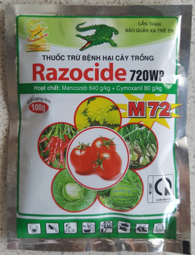 Thuốc trừ bệnh Razocide 720WP - gói 100g