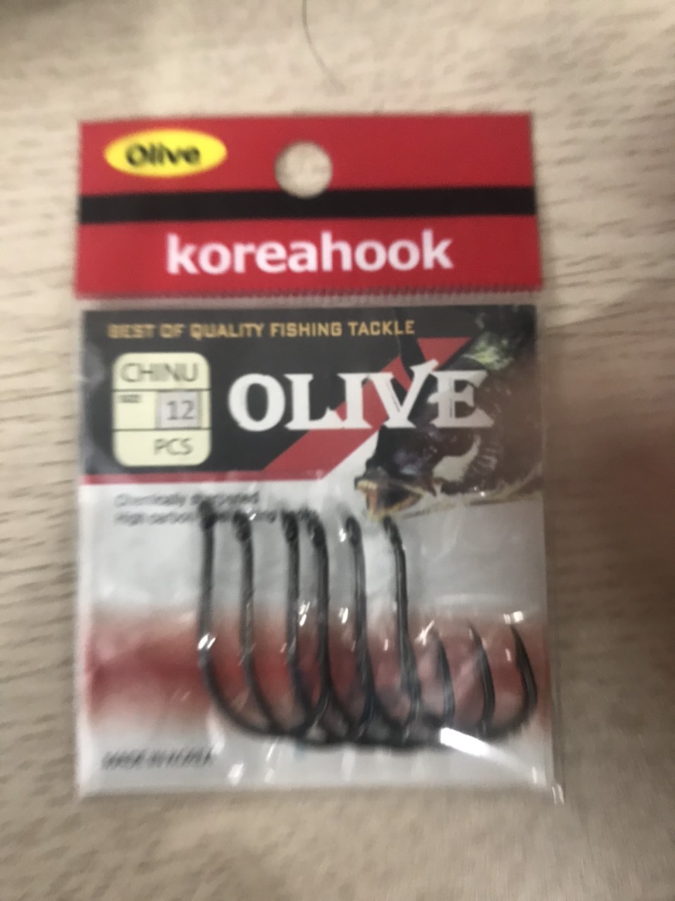 Lưỡi câu cá Chinu Olive Korea Hook
