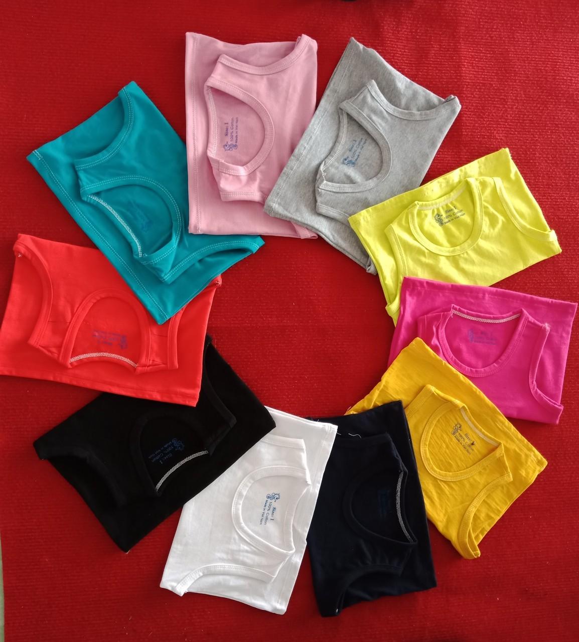 Set 5 Áo thun ba lỗ cho bé gái