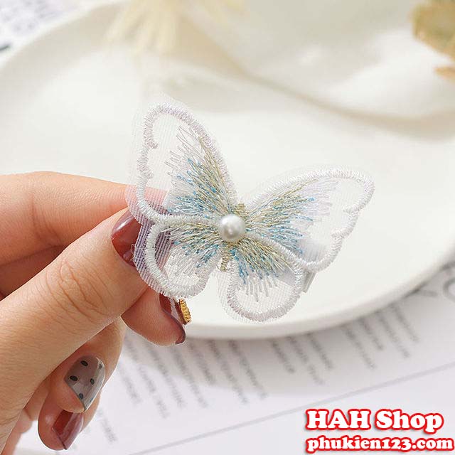 Set 2 Kẹp tóc cổ trang, Kẹp Tóc Hình Bướm Xinh Hàn Quốc Dễ Thương