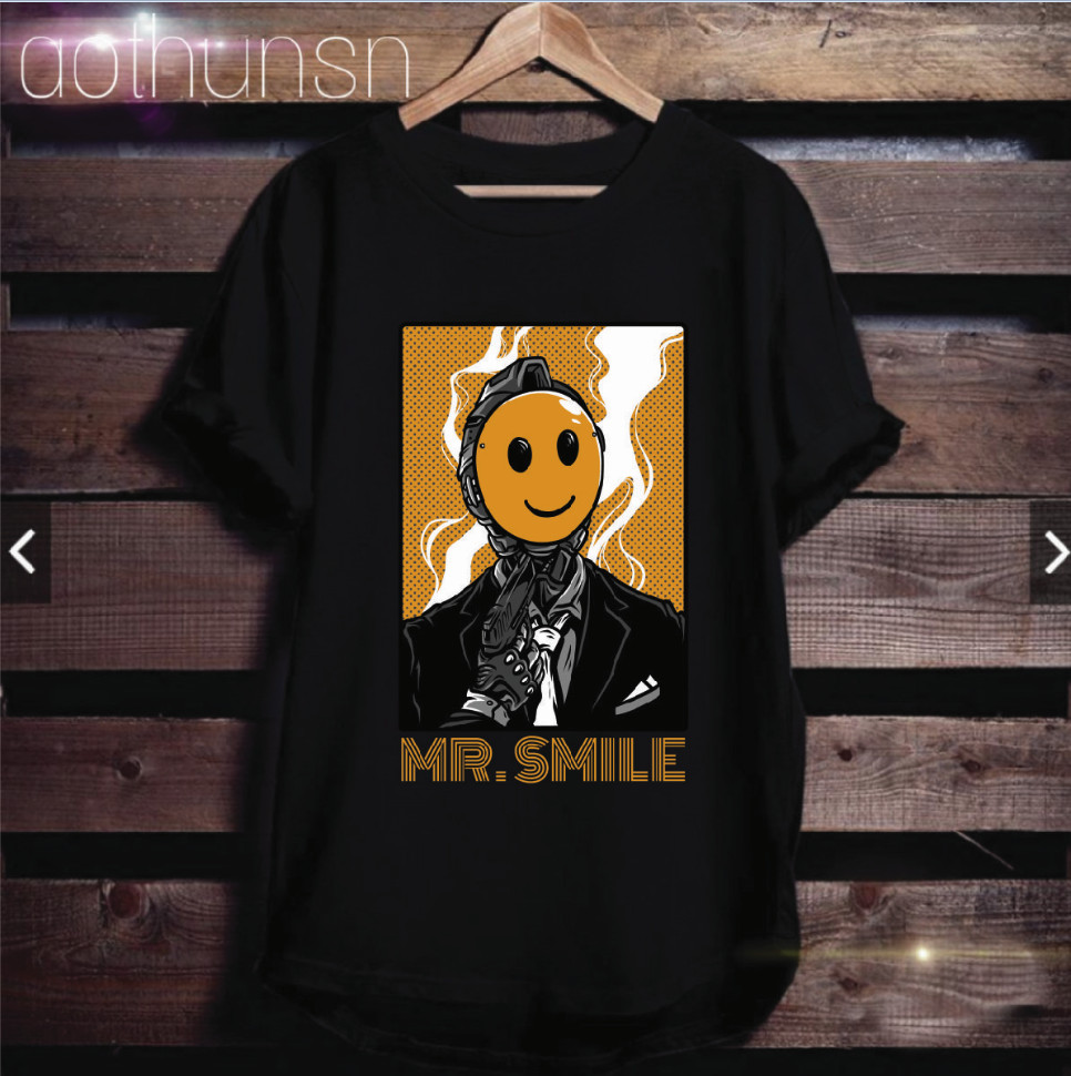 (aothunsn) (VẢI COTTON CÓ BIGSIZE) Áo thun cổ tròn MR SMILE