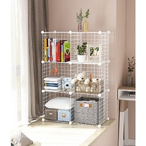 [HCM]Kệ Tủ Lưới Sắt Lắp Ghép Đa Năng 6 Ngăn