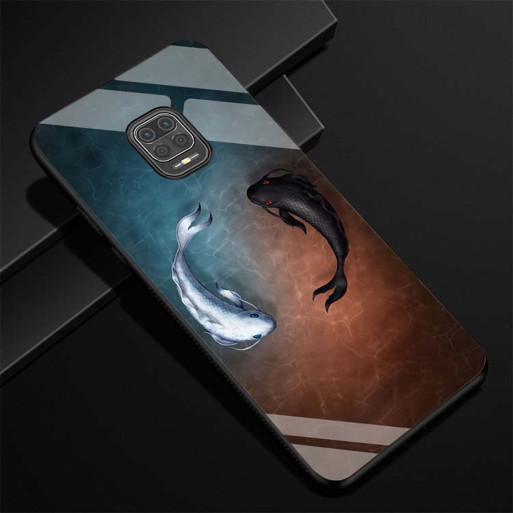 Ốp Xiaomi Redmi Note 9, Note 9s, Note 9 Pro Lưng kính cường lực Sáng Bóng