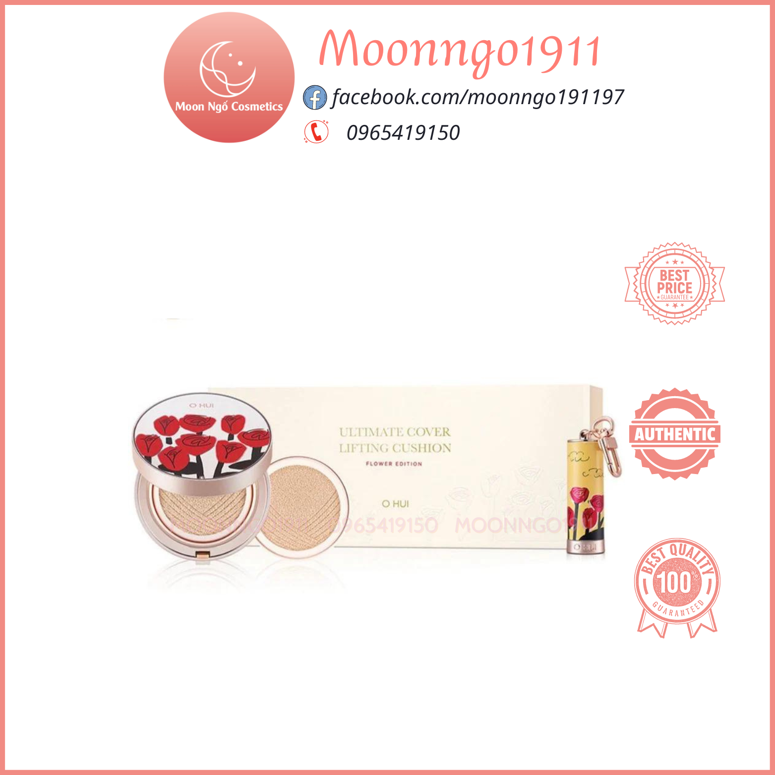 Set phấn nước OHUI Ultimate Cover Lifting Cushion