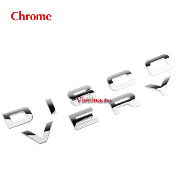 Chữ DISCOVERY 3D nổi dán trang trí xe Ô tô