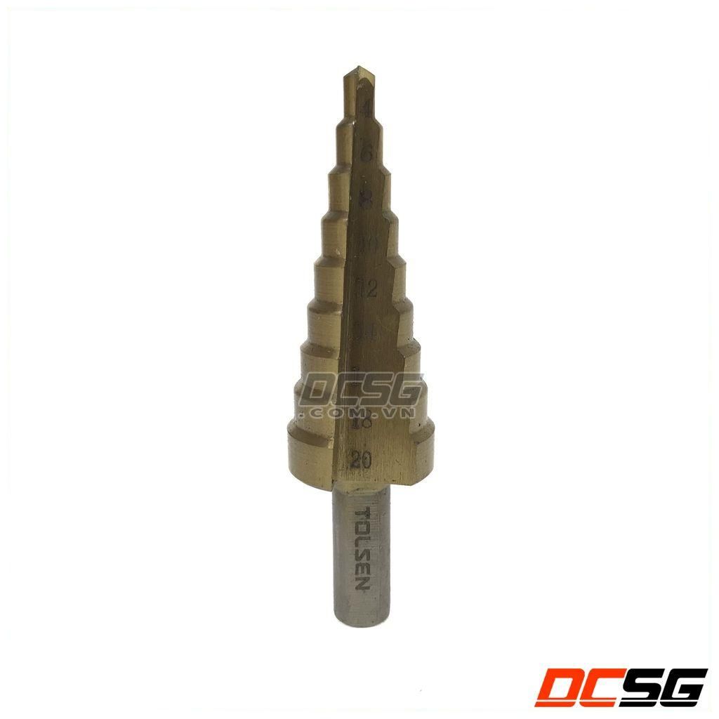 Mũi khoan tháp (4-20mm) phủ TITAN TOLSEN 75872 | DCSG