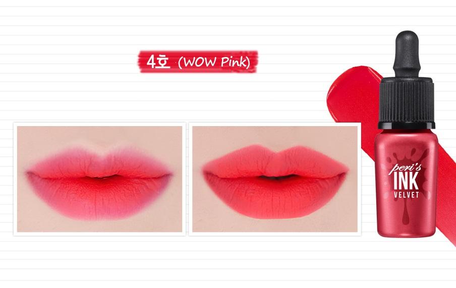 [HCM]Son kem lì Ink Wow Pink  Hồng Tươi 04