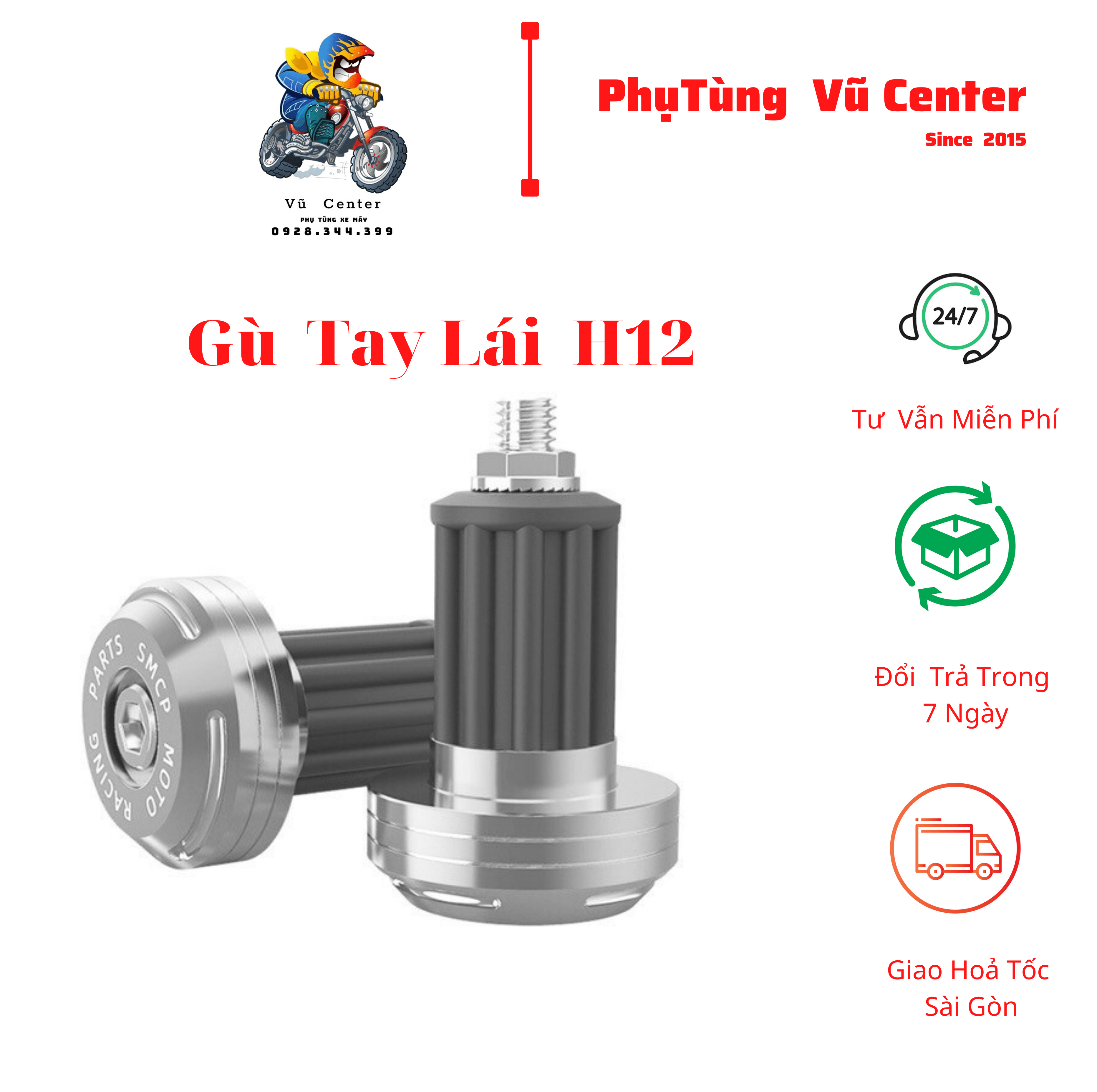 [HCM] Gù tay lái CNC H12 Brem-boo