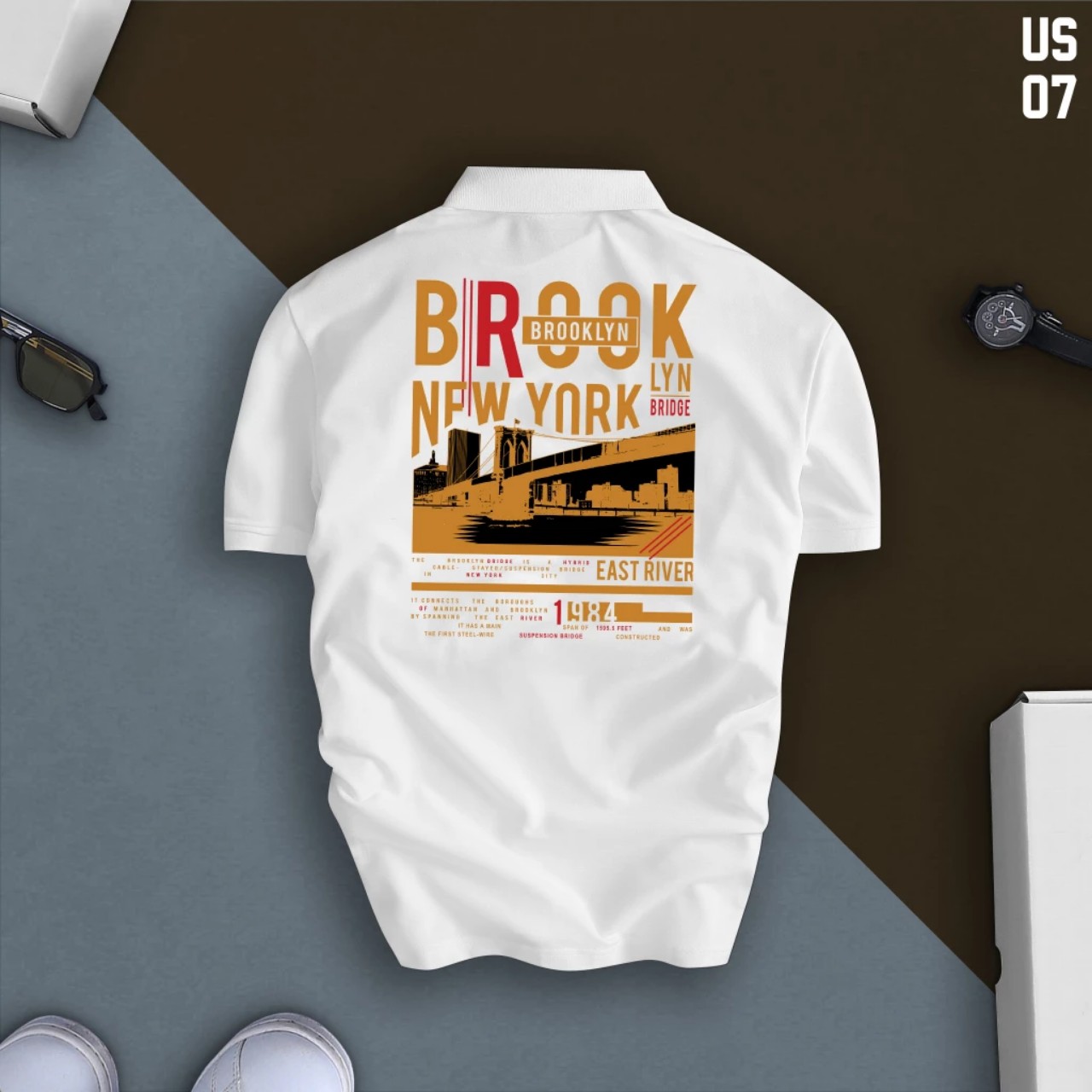 Áo thun cổ trụ cổ bâu BROOK (VẢI DA CÁ) - AOTHUNSN