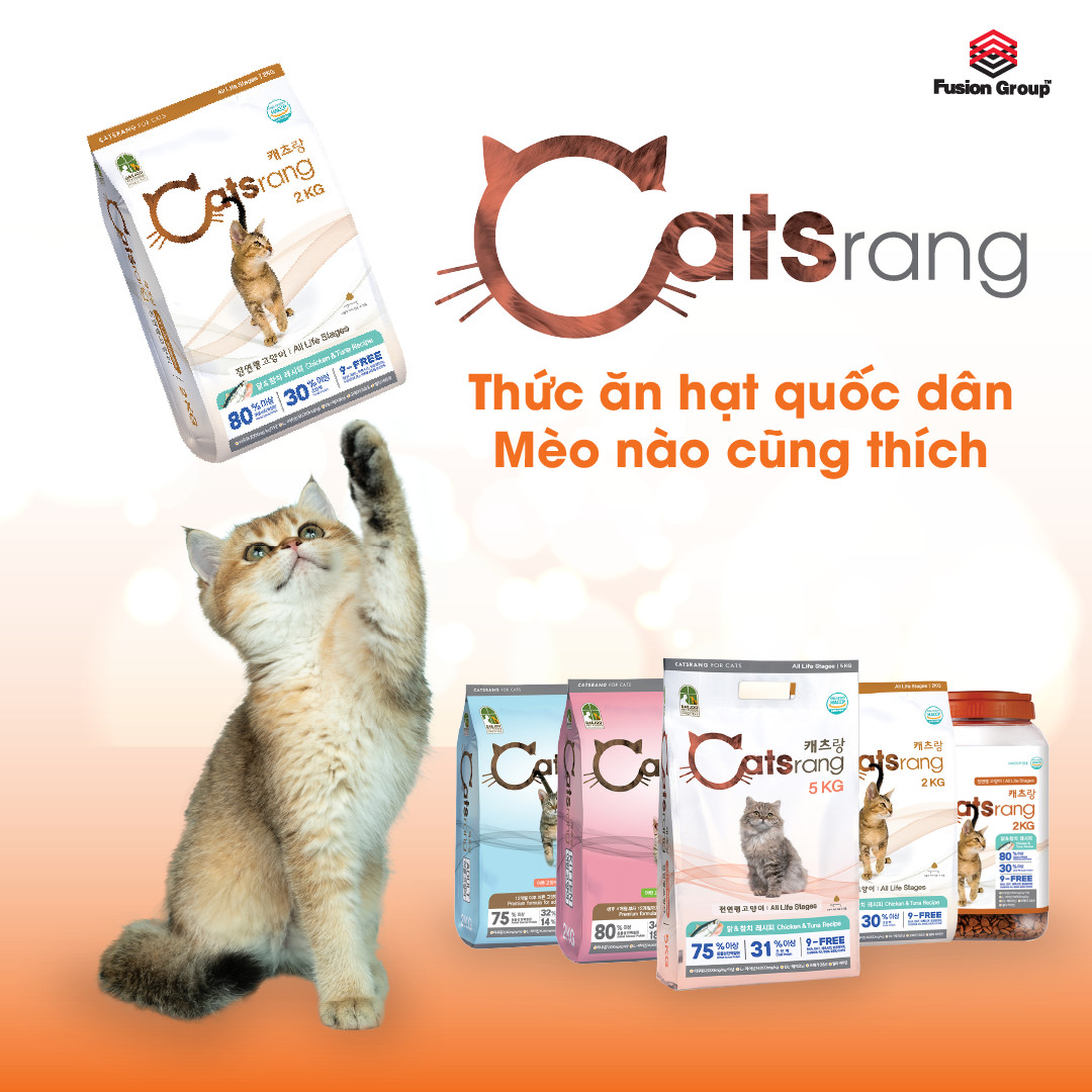 [DATE MỚI] Catsrang 3kg - Thức ăn hạt cho mèo mọi lứa tuổi 3kg (Túi Nguyên Date Mới)