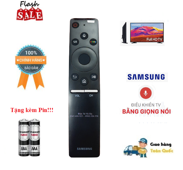 Remote Điều khiển tivi Samsung giọng nói MU 2017 - Hàng chính hãng Made in Viet Nam bóc máy mới 95