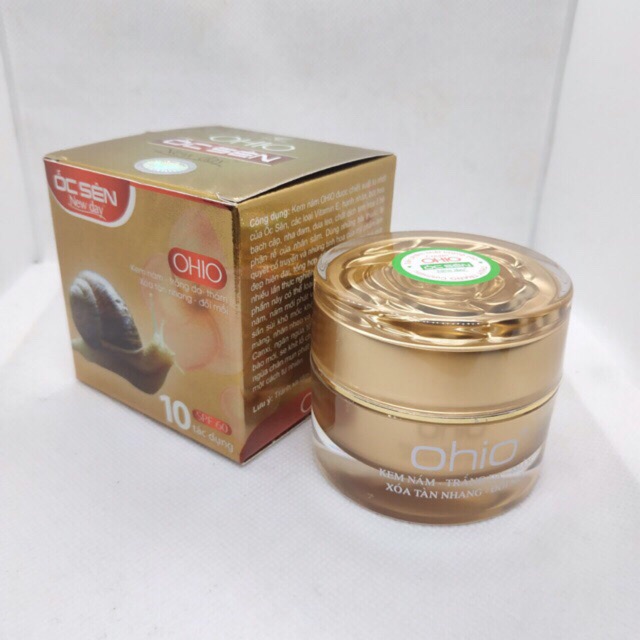 Kem nám - trắng da - thâm - xóa tàn nhang - đồi mồi 10 tác dụng ohio ốc sên new day 30g