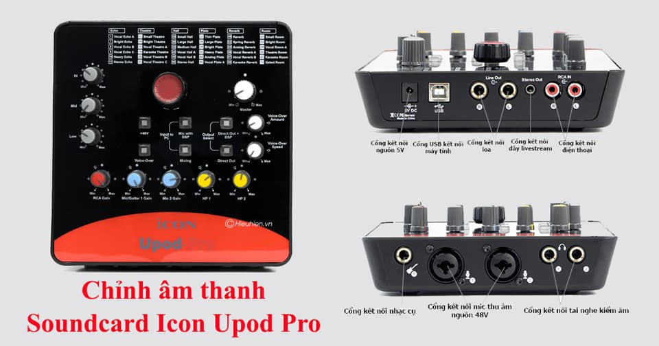 Sound card USB hát karaoke online ICON Upod Pro