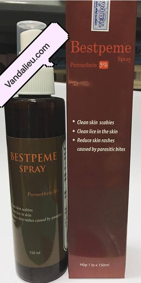XỊT GHẺ. BESTPEME SPAY 150ML. PERMETHRIN 5%.