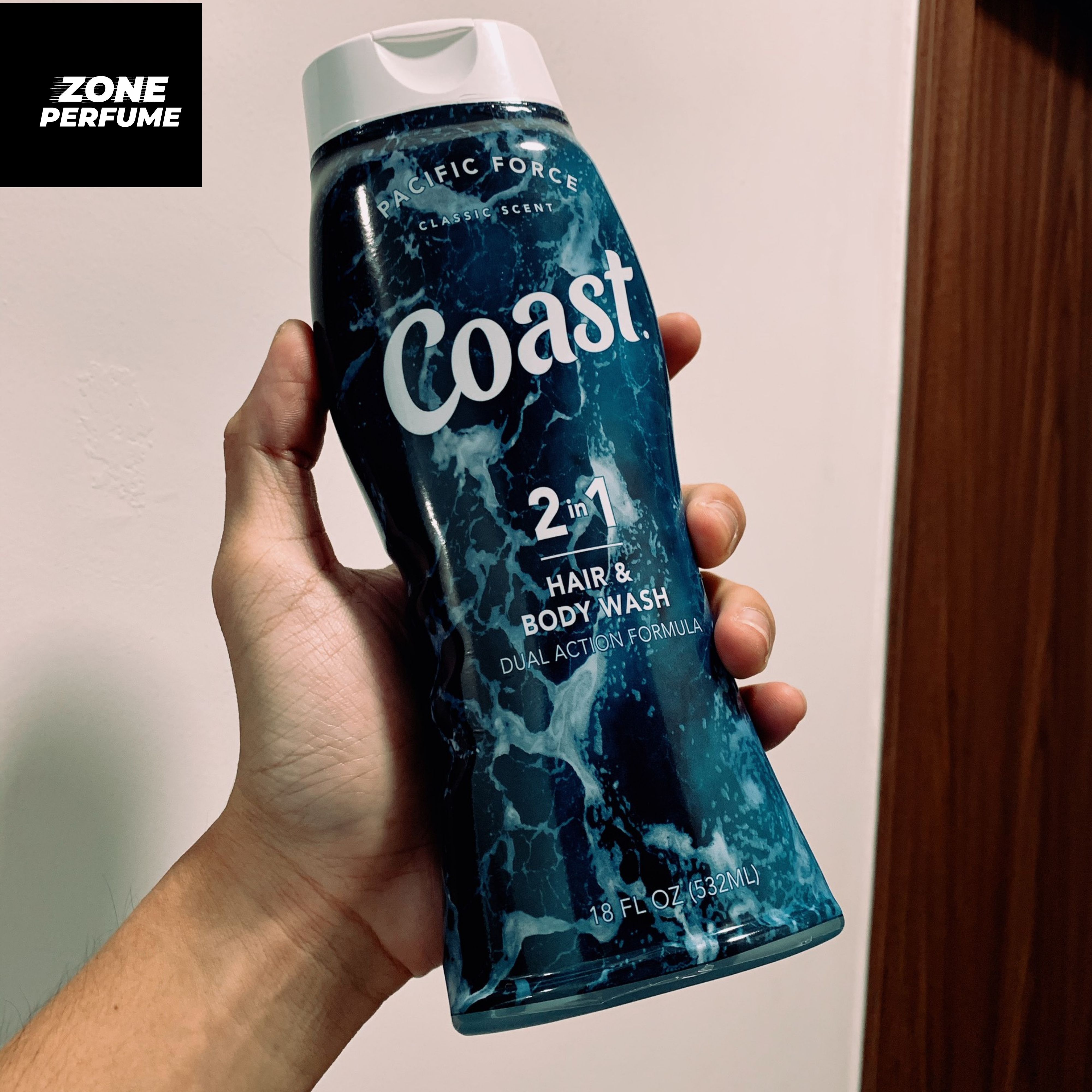 Sữa tắm & gội coast pacific 2in1 dung tích 532ml -