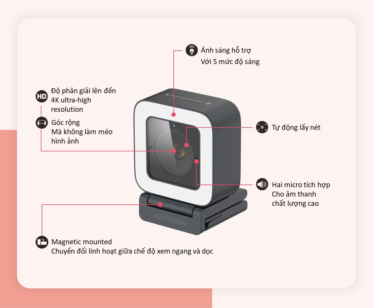Webcam Live streaming 4K HIKVISION DS-UL8