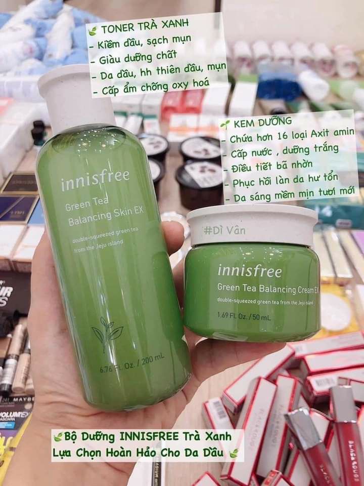 [FreeshipMAX] Sét 6 mon dưỡng da trà xanh innisfree