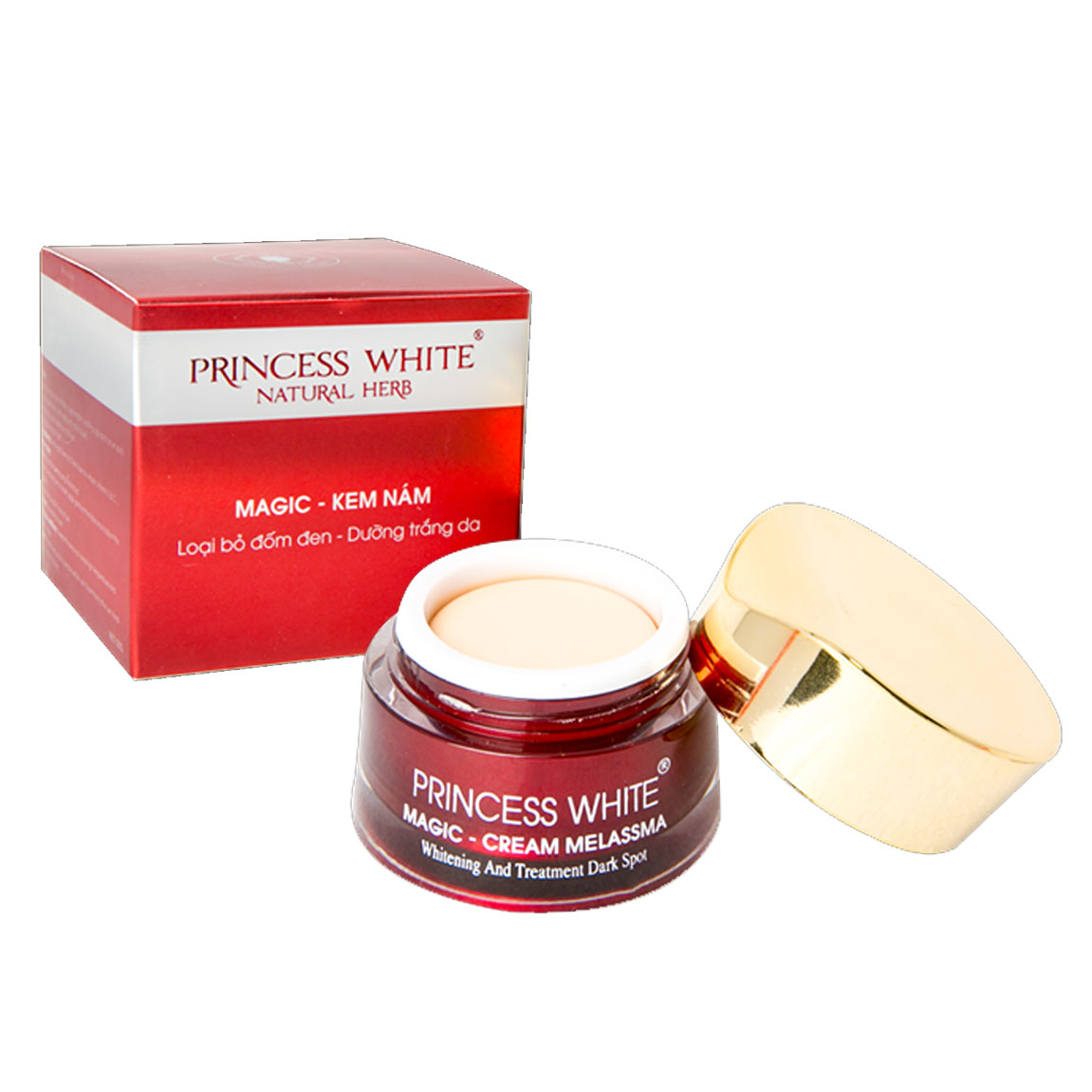 Kem mờ nám Magic Princess White 20gr sáng da, tàn nhang hiệu quả