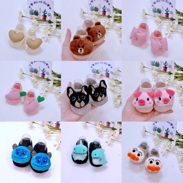 Tất vớ chống trượt siêu cute cho bé(0-18 tháng)