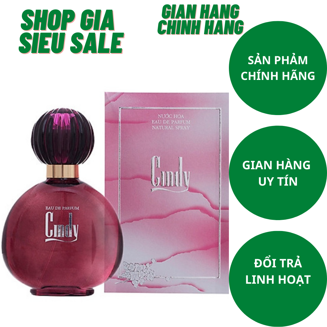 [HCM]Nước hoa Cindy N5 Tím 90ML