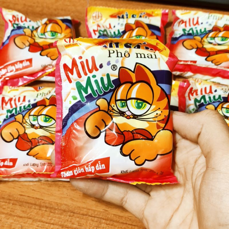 [Combo 10 gói] Mì tôm trẻ em Miu Miu gói 20g