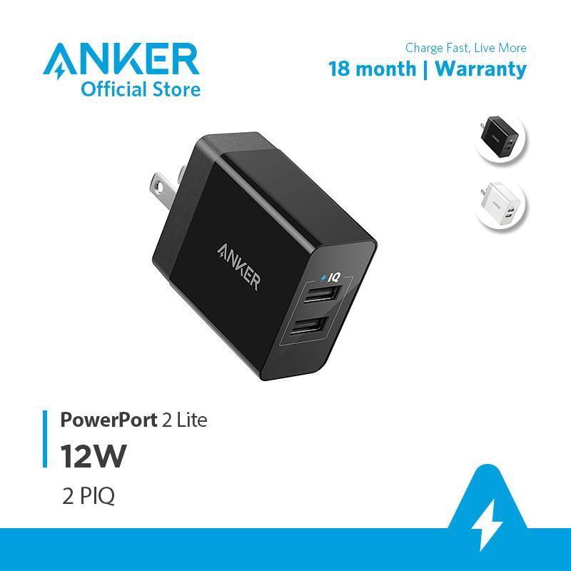 Giá Sạc ANKER PowerPort 2 Lite 2 cổng PowerIQ 12W - A2129