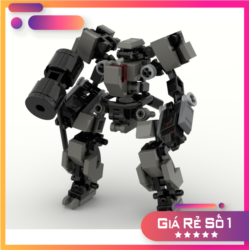 Le go đồ chơi lắp ráp robot moc mech hammer