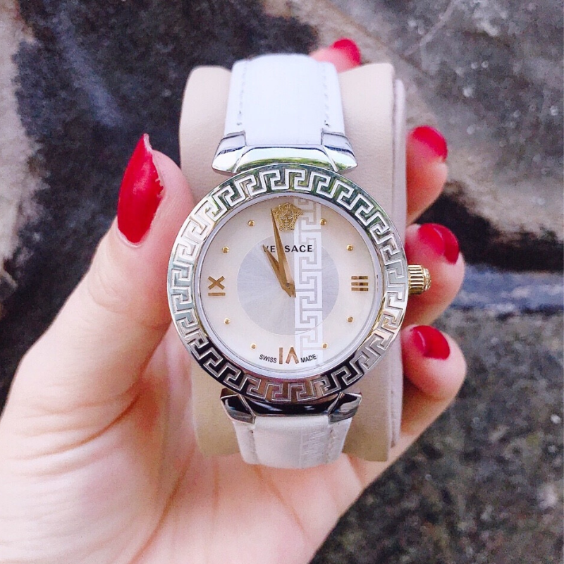 [HCM]Đồng hồ nữ dây da thời trang VERSACEO VS06 - Size 34mm vỏ thép không gỉ , chống nước