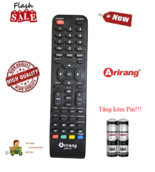 Bảng giá Remote Điều khiển tivi Arirang LED/LCD/Smart TV- Hàng loại 1 Tặng kèm Pin