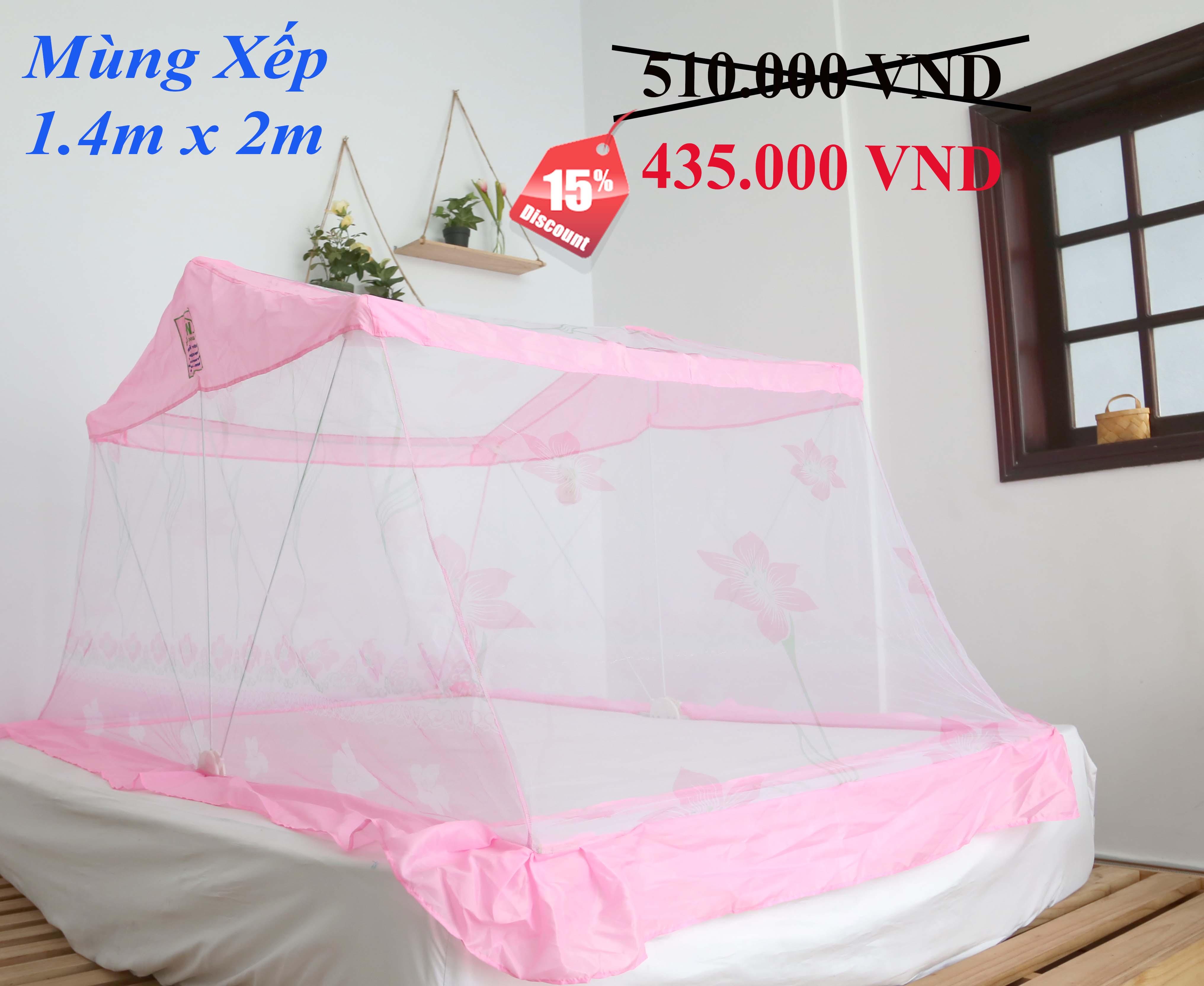 Mùng Xếp Thông Minh Hưng Ngân 1m4x2m