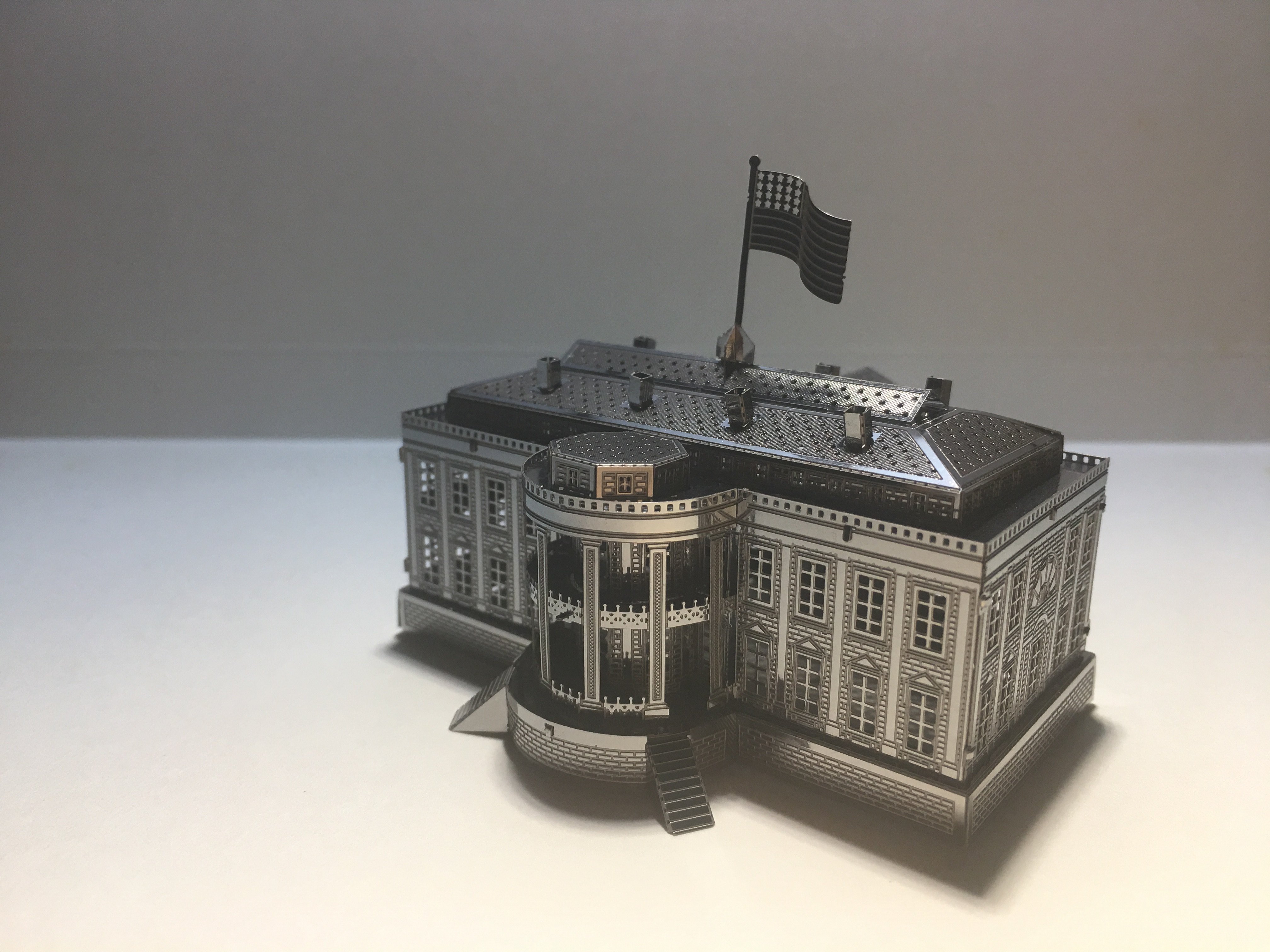 Mô Hình 3D Kim Loại Lắp Ráp Nhà Trắng Mỹ [Chưa Lắp]