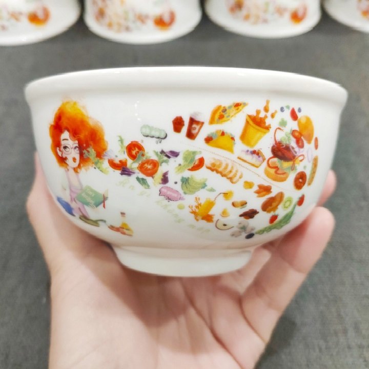 [HCM]bộ 10 chén sứ - chén sứ