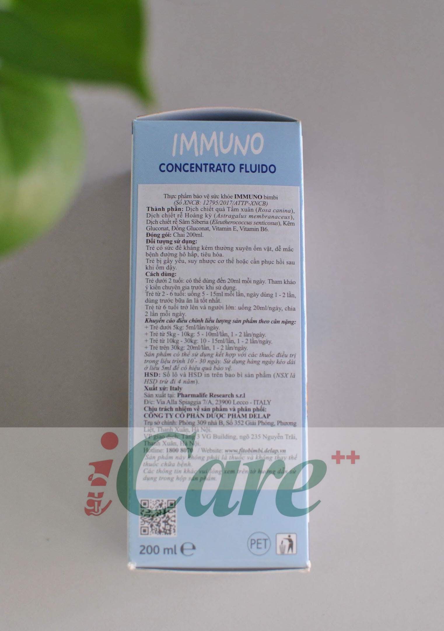 IMMUNO BIMBI THẢO DƯỢC TĂNG SỨC ĐỀ KHÁNG  (HÀNG CHÍNH HÃNG)