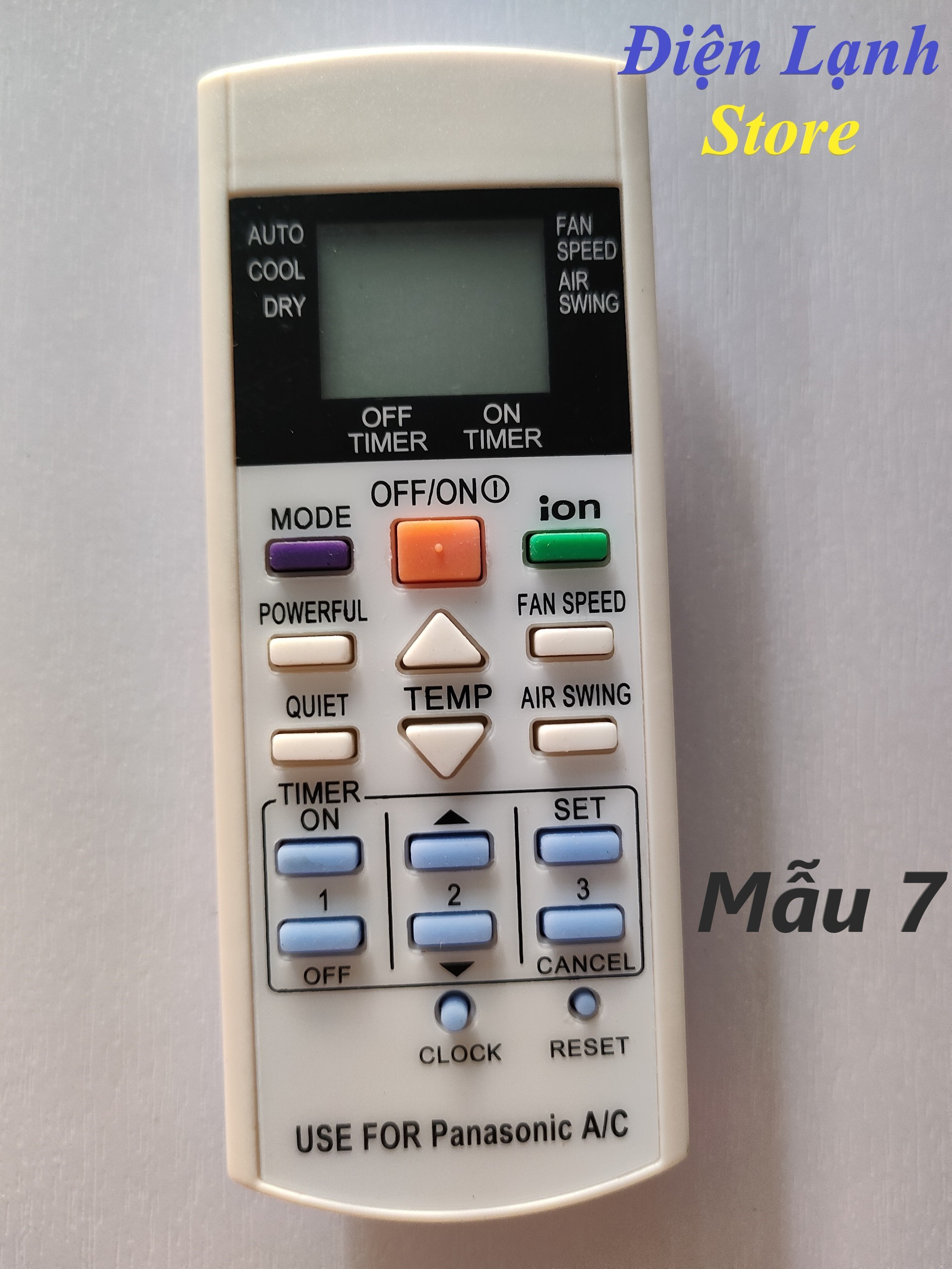Remote máy lạnh panasonic các loại. (Tặng kèm cặp pin).