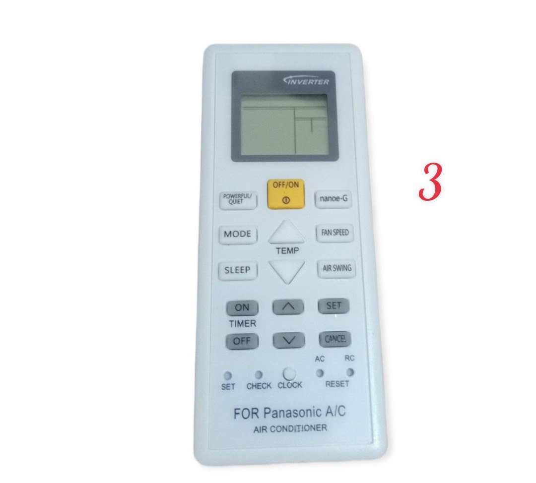 Điều khiển máy lạnh Panasonic nhiều loại ( tặng cặp pin ) / Remote máy lạnh Panasonic
