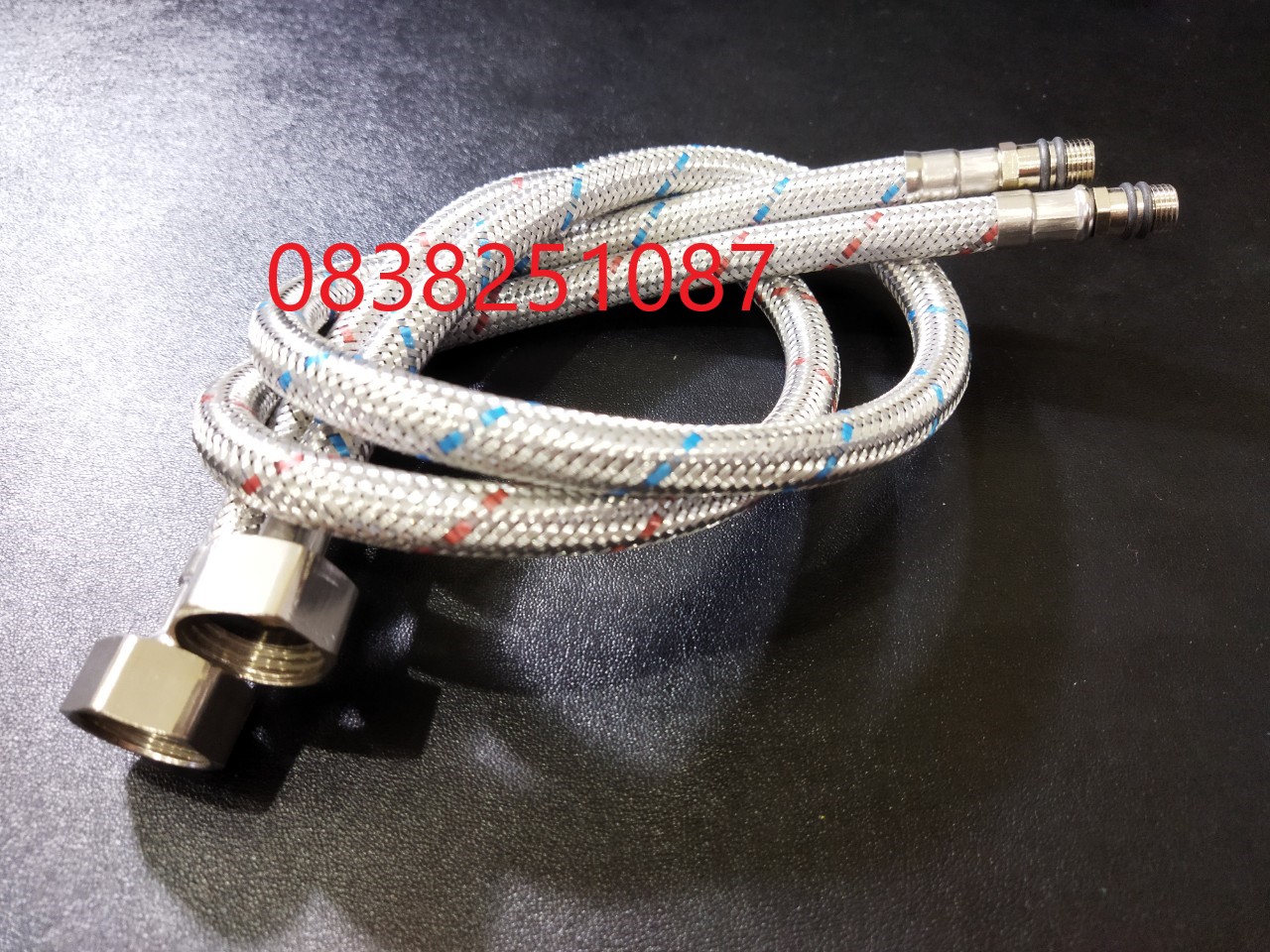 [HCM]Bộ 2 Dây cấp nước NÓNG-LẠNH Inox 304 cho vòi rửa nóng lạnh 50cm