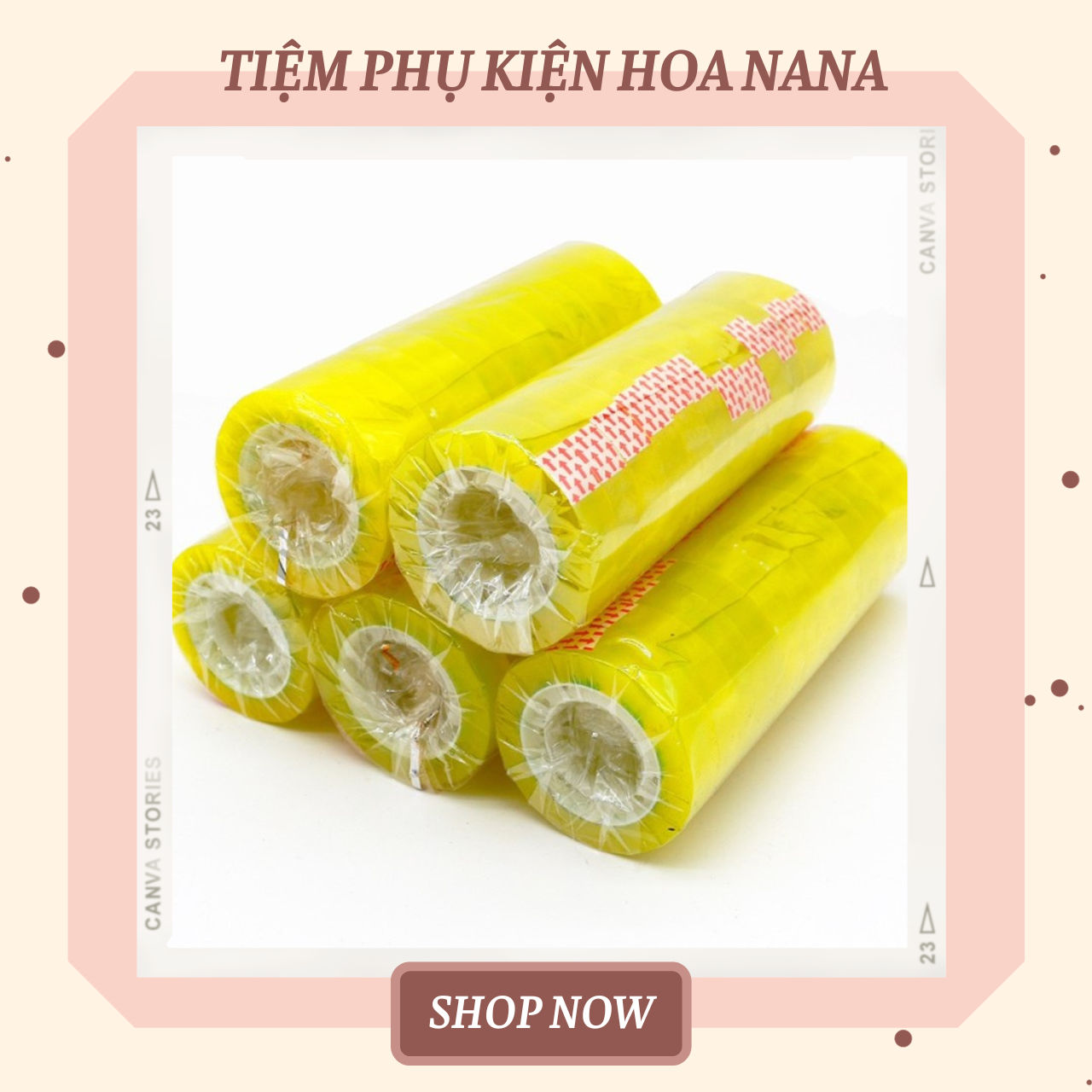 Băng Dính Keo Trong Bản 1cm