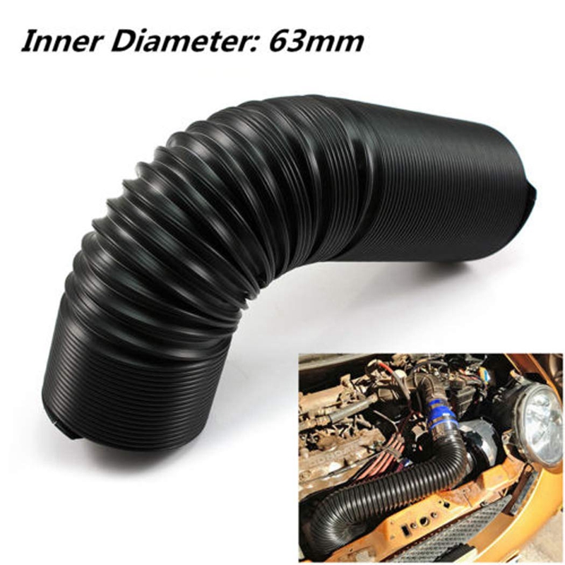 Air Duct Hose, 2.5 Inch 63mm Car Cold Air Turbo Intake Pipe with