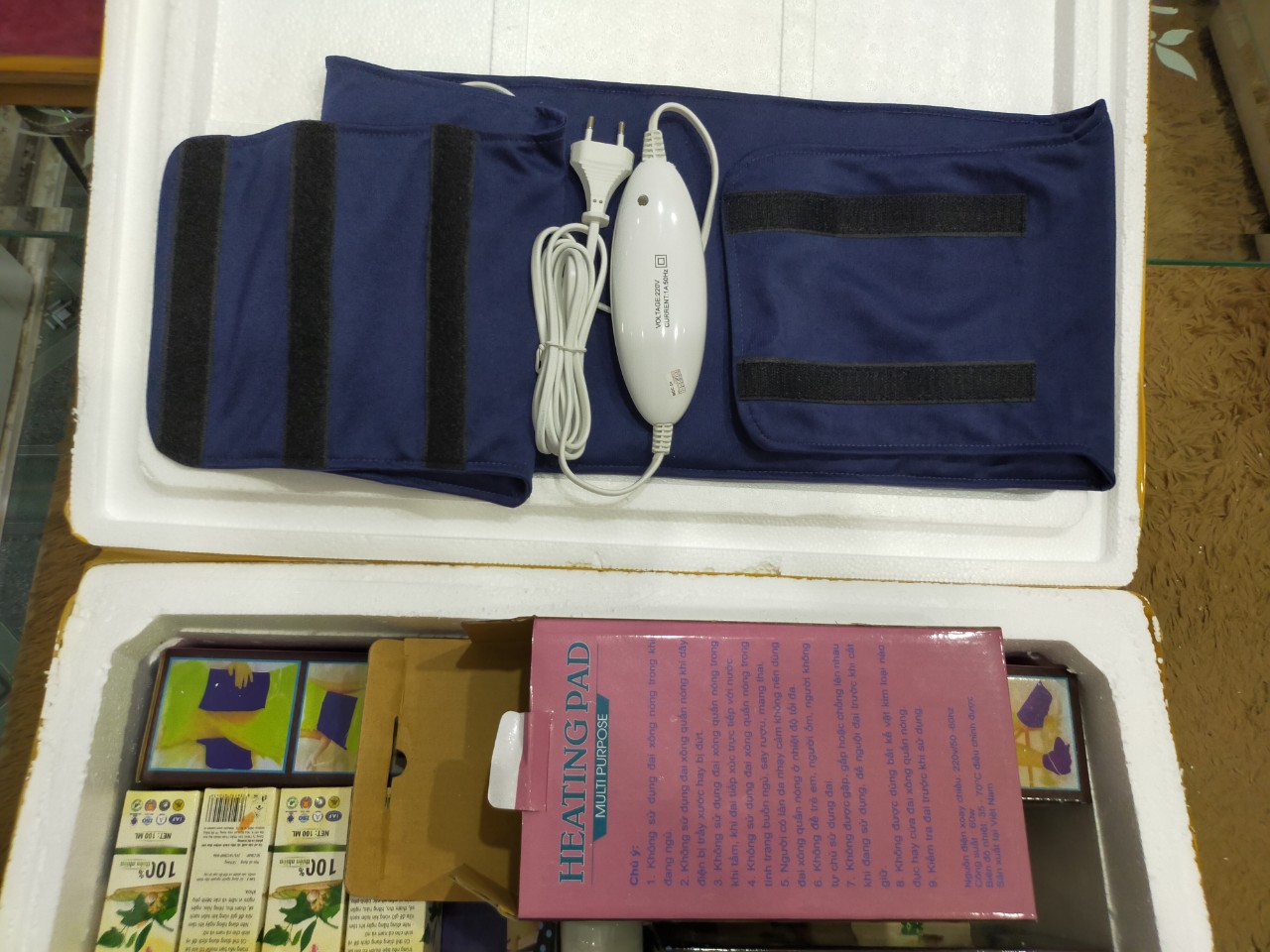 Đai quấn nóng giảm mỡ Heating Pad