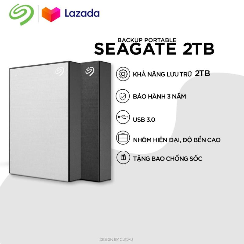 Bảng giá Ổ cứng di động Seagate Backup  Slim 2TB new version 2019 + Bao da Phong Vũ