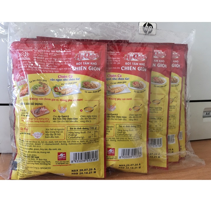 (2 gói) Bột tẩm khô chiên giòn Aji Quick 42g