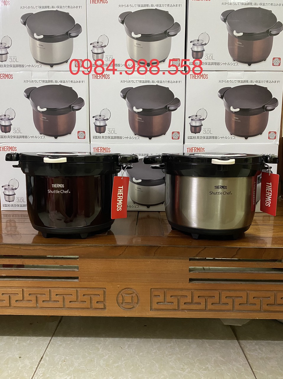[Hàng nội địa Nhật - dung tích 3L - nồi nấu Inox] Nồi ủ Thermos 3L KBG chuẩn nội địa Nhật