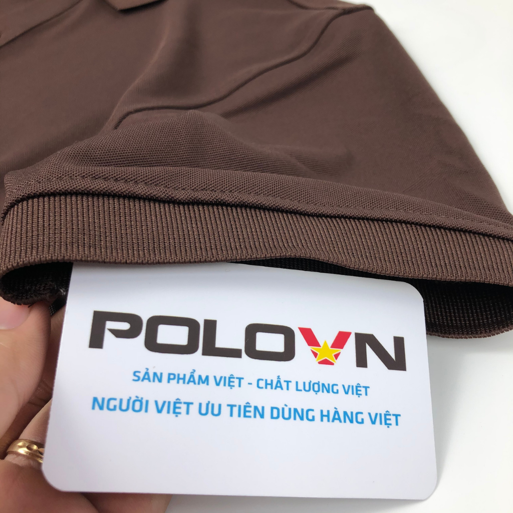 Áo thun Polo nam cổ bẻ Basic màu Nâu Cafe , vải cá sấu - không xù lông, không ra màu, thấm hút mồ hôi, co giãn 4 chiều , form regular fit