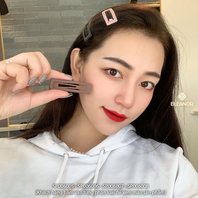 Kẹp tóc nữ Eleanor Accessories kẹp tóc mái nhiều màu basic phụ kiện tóc 6005
