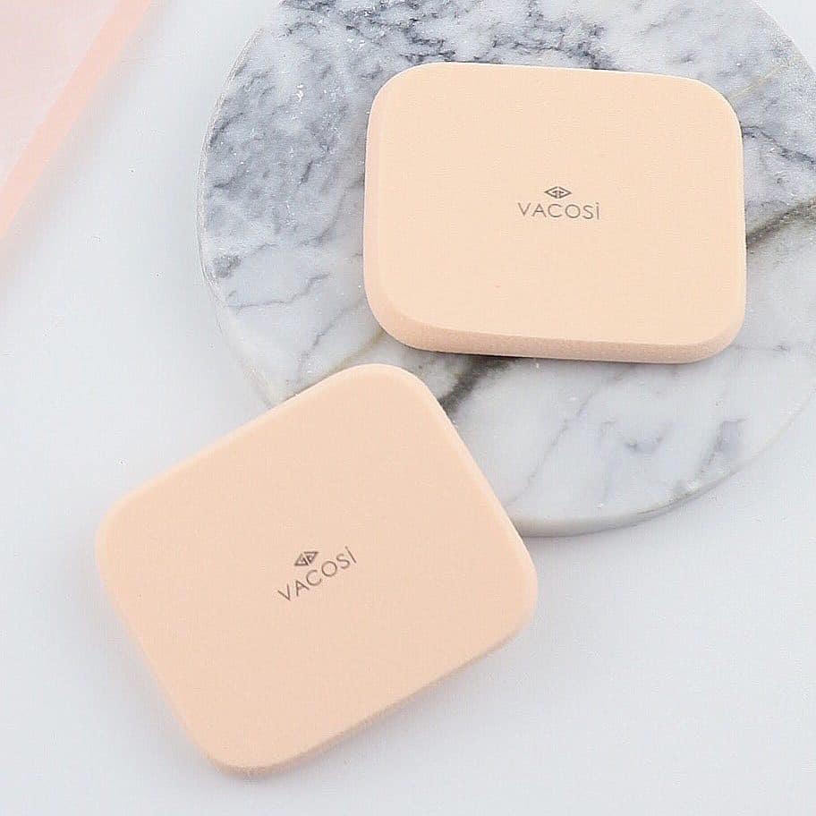 Hàng chính hãng] Bộ 2 Bông Phấn Ướt Vuông Nhỏ Vacosi Small Square Sponge 2PCS BP04 | Lazada.vn